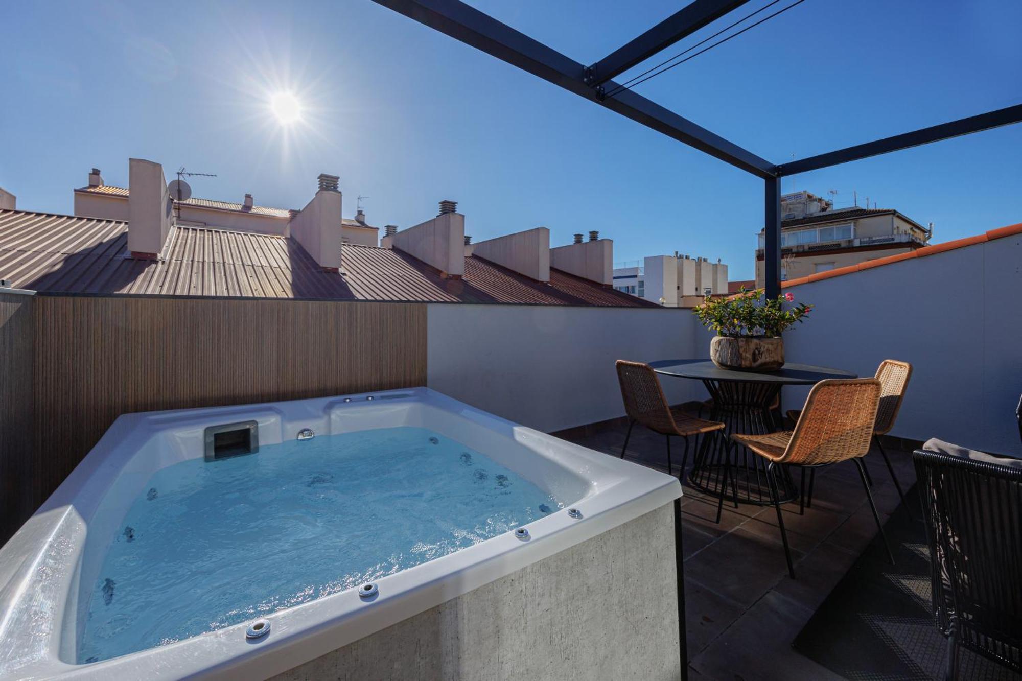 Atico Duplex Playa Area Barcelona Con Spa Exterior Montgat Buitenkant foto
